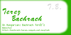 terez bachrach business card